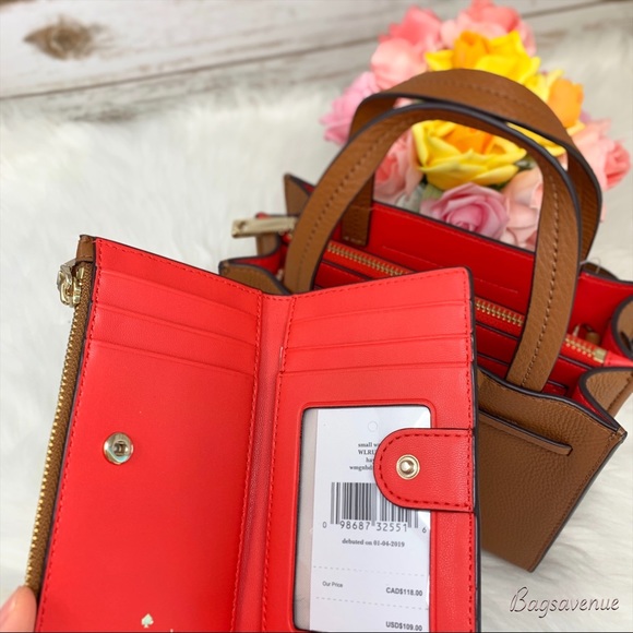 Kate spade SET hayes mini satchel small wallet - Picture 4 of 8